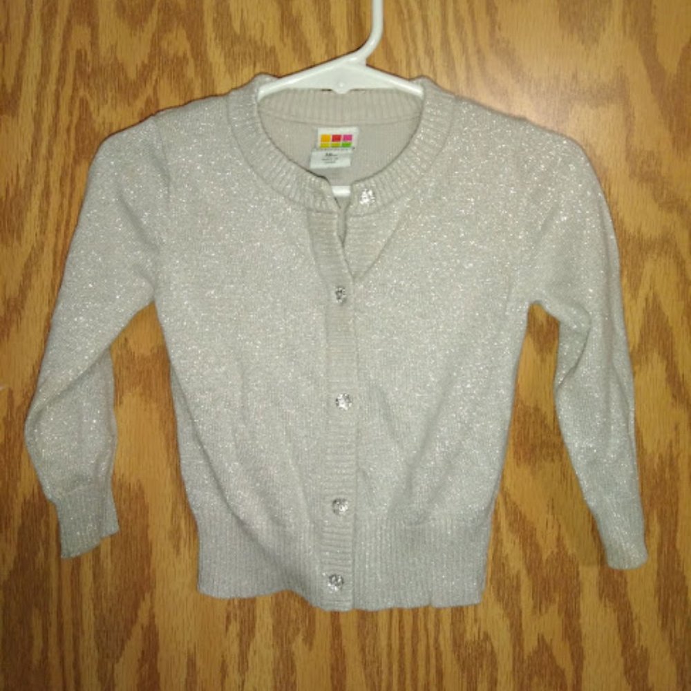 Sparkly Silver Healthtex Cardigan